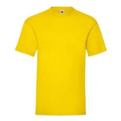 Koszulka Unisex Dla Dorosłych Valueweight. Żółte bluzki damskie Fruit of the Loom, xl, bez wzorów, sportowe, bez kołnierzyka, bez ramiączek. Za 35.99 zł.