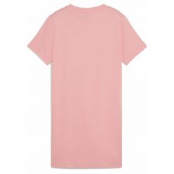 Młodzieżowa sukienka Essentials z małym logo No. 1 i krótkim rękawem PUMA. Czerwona sukienki damskie Puma, l, bez wzorów, prążkowane, eleganckie, bez kołnierzyka, bez ramiączek, mini, sportowe. Za 109.00 zł.