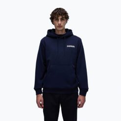 Bluza męska Napapijri B-Linth Hooded. Niebieskie bluzy bez kaptura męskie Napapijri, m. Za 329.99 zł.