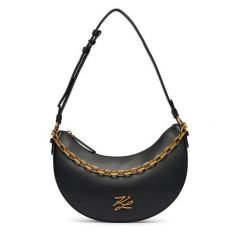 Torebka KARL LAGERFELD. Czarne torebki klasyczne damskie Karl Lagerfeld, bez wzorów, bez dodatków. Za 1,299.00 zł.