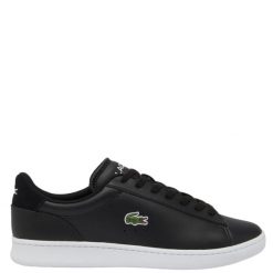 Sneakersy męskie Lacoste Carnaby Set buty sportowe tenisówki trampki czarne. Czarne trampki i tenisówki męskie Lacoste, bez wzorów, bez zapięcia. Za 419.00 zł.
