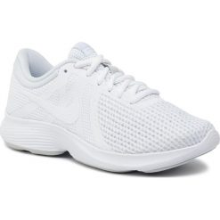 Buty NIKE - Revolution 4 EU AJ3491 100 White/White/Pure Platinum. Białe obuwie do biegania damskie Nike, do biegania, nike revolution. Za 199.00 zł.