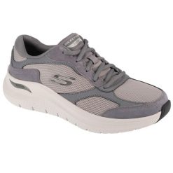Buty sportowe Sneakersy męskie, Arch Fit 2.0 - The Keep. Szare buty sportowe na co dzień męskie Skechers, bez zapięcia, trekkingowe. Za 379.99 zł.