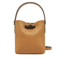 Torebka Longchamp. Brązowe torebki klasyczne damskie Longchamp, bez wzorów, bez dodatków. Za 2,109.00 zł.