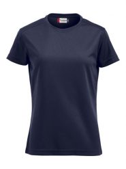 Clique Ice-T Women T-shirt z oddychającego poliestru – dark navy. Niebieskie t-shirty damskie CLIQUE, l, bez wzorów, z materiału, bez kołnierzyka. Za 116.72 zł.