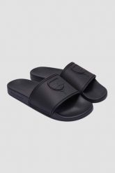 KARL LAGERFELD Czarne męskie klapki KONDO Karl NFT Relief, Rozmiar 44. Czarne klapki i japonki męskie Karl Lagerfeld. W wyprzedaży za 229.99 zł.