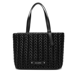 Torebka KARL LAGERFELD. Czarne torebki klasyczne damskie Karl Lagerfeld, bez wzorów, bez dodatków. Za 959.99 zł.