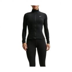 Bluza treningowa damska Nike IM7046010BLACKWHITE. Czarne bluzy bez kaptura damskie Nike, na lato, s, bez wzorów, bez ramiączek, bez kaptura. Za 258.65 zł.