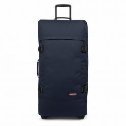 Dorosły Rolling Bag Eastpak Tranverz. Niebieskie walizki Eastpak, bez wzorów. W wyprzedaży za 776.50 zł.