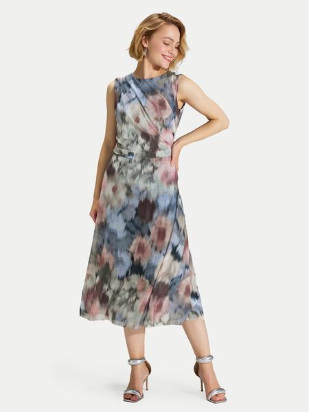Swing Sukienka koktajlowa 5AK05200 Kolorowy Regular Fit. Sukienki damskie Swing, bez wzorów, z syntetyku, wizytowe, bez kołnierzyka, bez ramiączek. Za 483.99 zł.