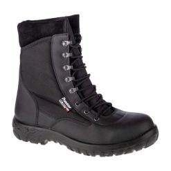 Buty Protektor Grom M 108-742 czarne. Czarne buty sportowe na co dzień męskie na zimę, z materiału, bez zapięcia. Za 448.69 zł.