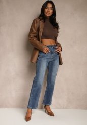 Niebieskie Proste Jeansy Regular Waist Fesalira. Niebieskie jeansy damskie Renee. Za 109.99 zł.