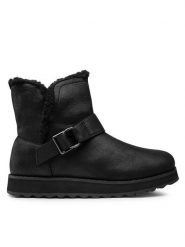 Skechers Śniegowce Cabin Feels 167246/BBK Czarny. Czarne śniegowce damskie Skechers, z materiału. Za 379.99 zł.