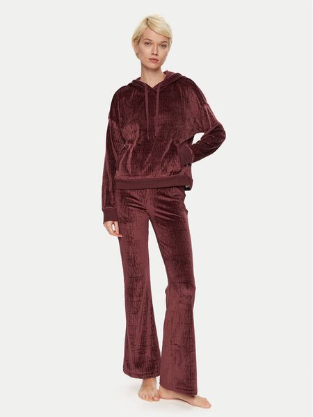 DKNY Piżama YI80034 Bordowy Relaxed Fit. Czerwone piżamy damskie DKNY, l, bez wzorów, z syntetyku, bez ramiączek. Za 289.99 zł.