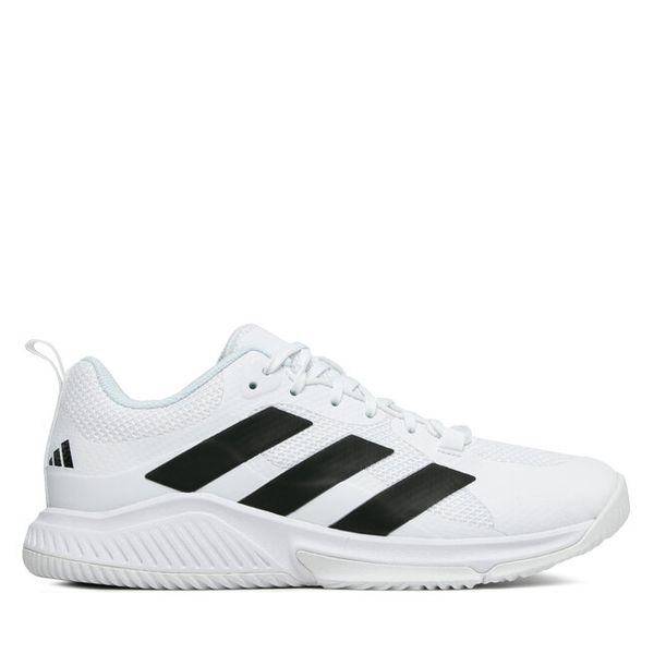 Buty halowe adidas. Białe buty sportowe na co dzień męskie Adidas, bez zapięcia. Za 379.99 zł.
