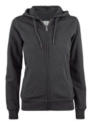 Clique Premium OC Hoody Full Zip Women — damska bluza z kapturem z bawełny. Szare bluzy z kapturem damskie CLIQUE, s, z bawełny. Za 294.80 zł.