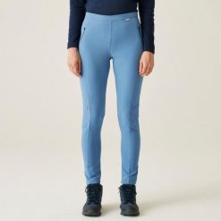 Damskie spodnie trekkingowe Regatta PENTRE STRTCH. Niebieskie spodnie dresowe damskie Regatta, bez wzorów, z elastanu. W wyprzedaży za 243.00 zł.