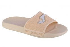 Klapki damskie Joma Island 2325. Brązowe klapki damskie Joma, bez wzorów, z materiału, bez obcasa. Za 49.99 zł.