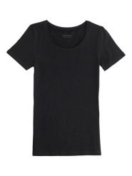 COTONELLA Koszulka w kolorze czarnym rozmiar: M. Czarne bluzki damskie Cotonella, m, bez wzorów, bez kołnierzyka. Za 47.82 zł.