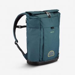Plecak turystyczny Quechua NH500 Escape Rolltop 23 litry. Niebieskie plecaki damskie QUECHUA, bez wzorów. Za 169.99 zł.