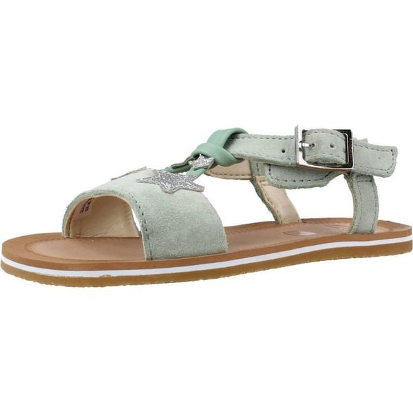 Sandały CLARKS FINCH SUMMER T Zielony. Zielone sandały damskie Clarks, ze skóry, bez zapięcia. Za 130.99 zł.