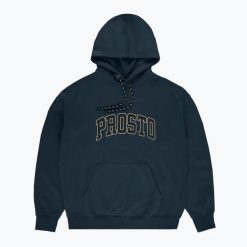 Bluza męska PROSTO Hoodie College 99. Niebieskie bluzy z kapturem męskie Prosto., m, z bawełny. Za 239.99 zł.
