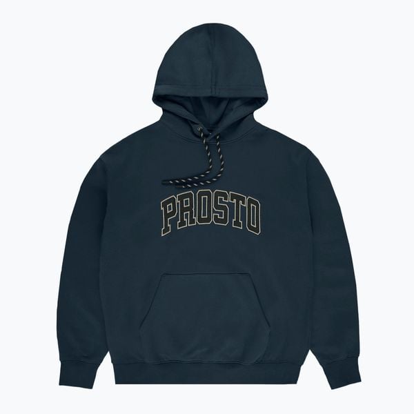 Bluza męska PROSTO Hoodie College 99. Niebieskie bluzy z kapturem męskie Prosto., m, z bawełny. Za 239.99 zł.