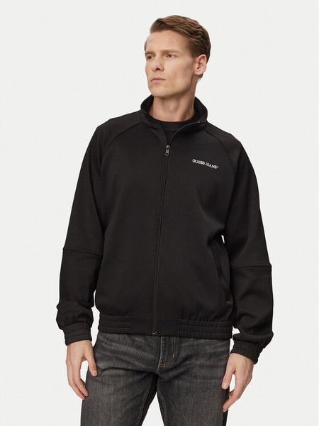 Guess Jeans Bluza M6GQZ2 KB212 Czarny Regular Fit. Czarne bluzy bez kaptura męskie Guess Jeans, m, z jeansu. Za 389.99 zł.