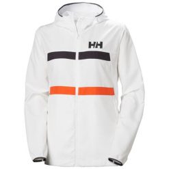 Damska kurtka wodoodporna Helly Hansen Salt Striped. Białe kurtki damskie Helly Hansen, bez wzorów, z materiału, bez kaptura. Za 555.00 zł.
