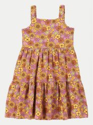 Coccodrillo Sukienka letnia WC4129301HGK Kolorowy Regular Fit. Sukienki dziewczęce COCCODRILLO, na lato, bez wzorów, z bawełny, bez ramiączek. Za 49.90 zł.