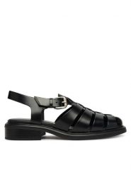 Vagabond Shoemakers Sandały Ellis 5930-104-20 Czarny. Czarne sandały damskie Vagabond Shoemakers, bez wzorów, ze skóry, bez obcasa, na słupku. Za 629.99 zł.