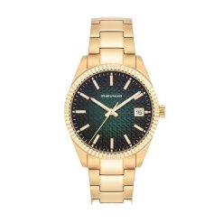 Spears & Walker Zegarek na reke ze stali nierdzewnej w kolorze zlotym Zegarki 1 ct Męskie. Żółte, analogowe zegarki męskie Spears & Walker, z mosiądzu. Za 529.99 zł.