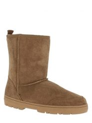 Gooce Skórzane kozaki zimowe "Gully" w kolorze jasnobrązowym rozmiar: 41. Brązowe buty zimowe męskie Gooce, na zimę, ze skóry, bez zapięcia. Za 223.46 zł.