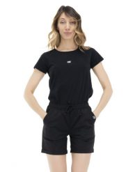 Energetyczny damski t-shirt z krótkim rękawem. Czerwone t-shirty damskie LEONE 1947 APPAREL, l, z aplikacjami, z bawełny, bez kołnierzyka. Za 42.06 zł.