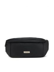 Calvin Klein Saszetka nerka Sleek Waistbag Sling LV04D3148G Czarny. Czarne saszetki męskie CALVIN KLEIN, z materiału. Za 249.99 zł.