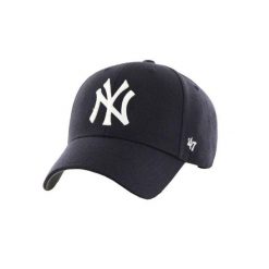 Czapka Z Daszkiem MLB New York Yankees. Niebieskie czapki męskie 47 Brand, bez wzorów, z materiału. Za 215.99 zł.