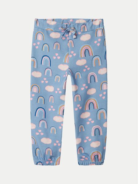 NAME IT Spodnie dresowe 13232095 Niebieski Regular Fit. Niebieskie spodnie dziewczęce Name it, z bawełny. Za 59.99 zł.