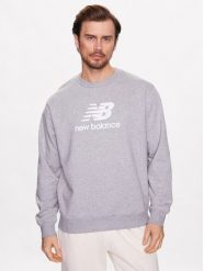 New Balance Bluza MT31538 Szary Relaxed Fit. Szare bluzy bez kaptura męskie New Balance, m, z bawełny. Za 209.99 zł.