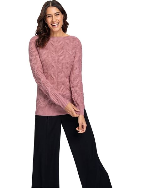 WITT WEIDEN Sweter w kolorze jasnoróżowym rozmiar: 46. Różowe swetry klasyczne damskie WITT WEIDEN, bez kołnierzyka. Za 39.77 zł.