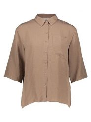 JDY Bluzka "Divya Life" w kolorze jasnobrązowym rozmiar: XL. Brązowe bluzki damskie JDY, xl, bez wzorów, bez kołnierzyka, bez ramiączek. Za 74.99 zł.