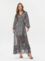 Guess Sukienka codzienna Felisia W4RK24 WFX02 Złoty Regular Fit. Czarne sukienki damskie Guess, na co dzień, xxl, z aplikacjami, z syntetyku, bez kołnierzyka, bez ramiączek, proste. Za 849.99 zł.