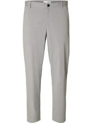 SELECTED HOMME Spodnie chino w kolorze szarym rozmiar: L. Szare spodnie materiałowe męskie Selected Homme, bez wzorów. Za 118.56 zł.