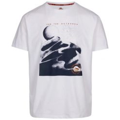 T-shirt Trespass Sagnay. Białe t-shirty męskie Trespass, m, bez wzorów, z materiału, bez kołnierzyka. Za 114.87 zł.
