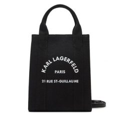Torebka KARL LAGERFELD. Czarne torebki klasyczne damskie Karl Lagerfeld, bez wzorów, bez dodatków. Za 249.99 zł.