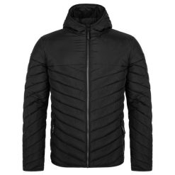 Zimowa kurtka męska Jenda Black L - Elegancka i ekologiczna. Czarne kurtki męskie LOF, na zimę, l, bez wzorów, eleganckie, bez kaptura. Za 264.99 zł.