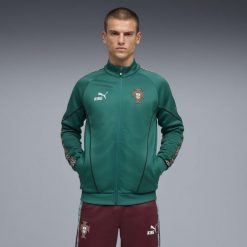 Męska kurtka Portugalii KING Anthem PUMA. Czerwone kurtki treningowe męskie Puma, m, bez wzorów, do biegania. Za 389.00 zł.