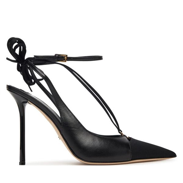 Szpilki Elisabetta Franchi. Czarne szpilki Elisabetta Franchi, bez wzorów, bez obcasa. Za 2,259.00 zł.