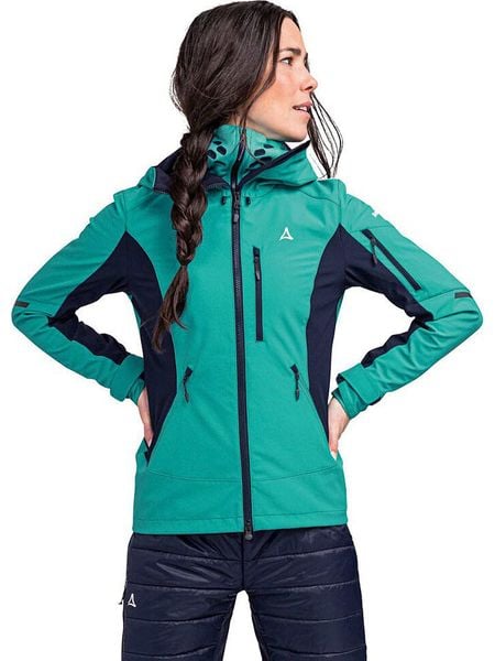 Schöffel Spodnie funkcyjne "Matrei L" w kolorze turkusowym rozmiar: 38. Niebieskie spodnie dresowe damskie Schöffel, l, bez wzorów. Za 209.33 zł.