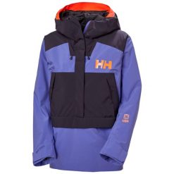 Damska kurtka narciarska Helly Hansen Powchaser Anorak. Fioletowe kurtki damskie Helly Hansen, na zimę, bez wzorów, bez kaptura. Za 1,063.00 zł.
