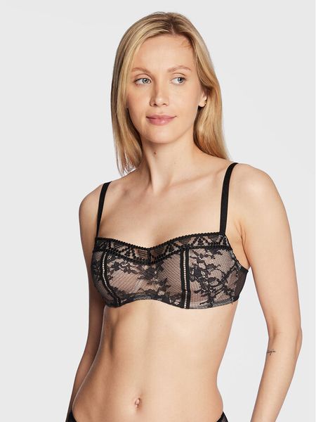 Passionata Biustonosz balkonetka P49J10 Czarny. Czarne biustonosze Passionata, bez wzorów, z syntetyku. Za 159.99 zł.